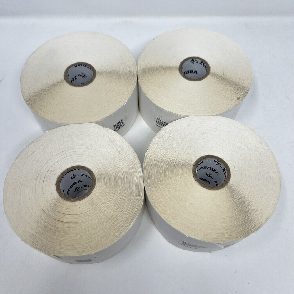 Zebra 4" x 6" Z-Perform 2000T Thermal Labels 2490 Per Roll 10005850 - 4 Rolls - Picture 2 of 2